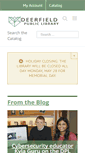 Mobile Screenshot of deerfieldlibrary.org